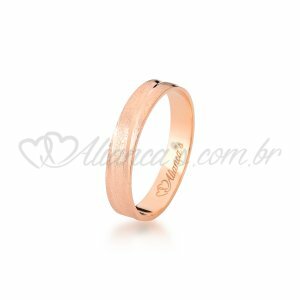 Aliana  em ouro rose 18k - 750