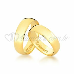 Alianas Clssicas de Casamento em ouro 18k - 750