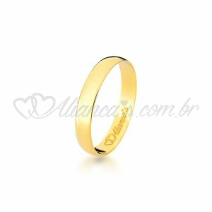 Aliana Clssica em ouro 18k - 750