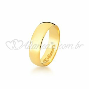 Aliana de Noivado e Casamento em ouro 18k - 750