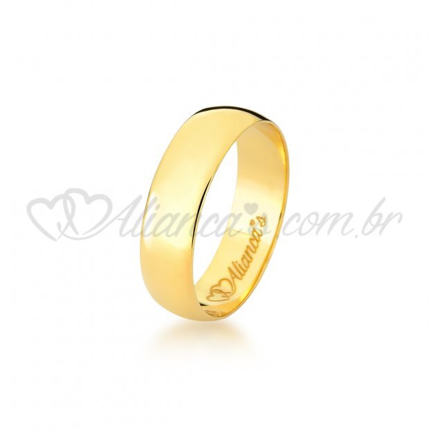 Alianas Clssicas de Casamento em ouro 18k - 750
