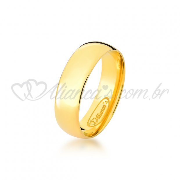 Alianas com brilhante para casamento e noivado em ouro 18k - 750
