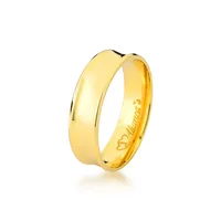 Aliança perfeita para casamento e noivado em ouro amarelo 18k - 750