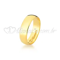 Alianças Clássicas de Casamento em ouro 18k - 750