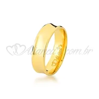 Aliança perfeita para casamento e noivado em ouro amarelo 18k - 750