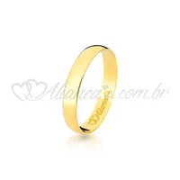 Aliança Clássica em ouro 18k - 750
