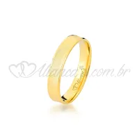 Par de alianças especiais para casamento e noivado em ouro 18k - 750