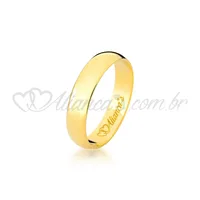Aliança em ouro amarelo 18k - 750